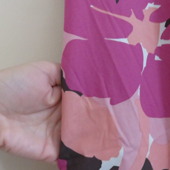 Croft & Barrow Sleeveless Dress | Pink Floral - Picture 5 of 11